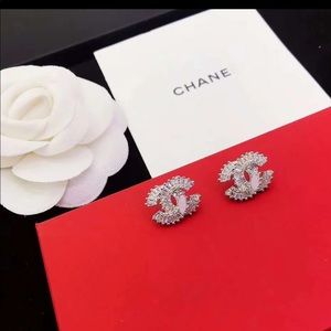 Chanel silver 925 earrings